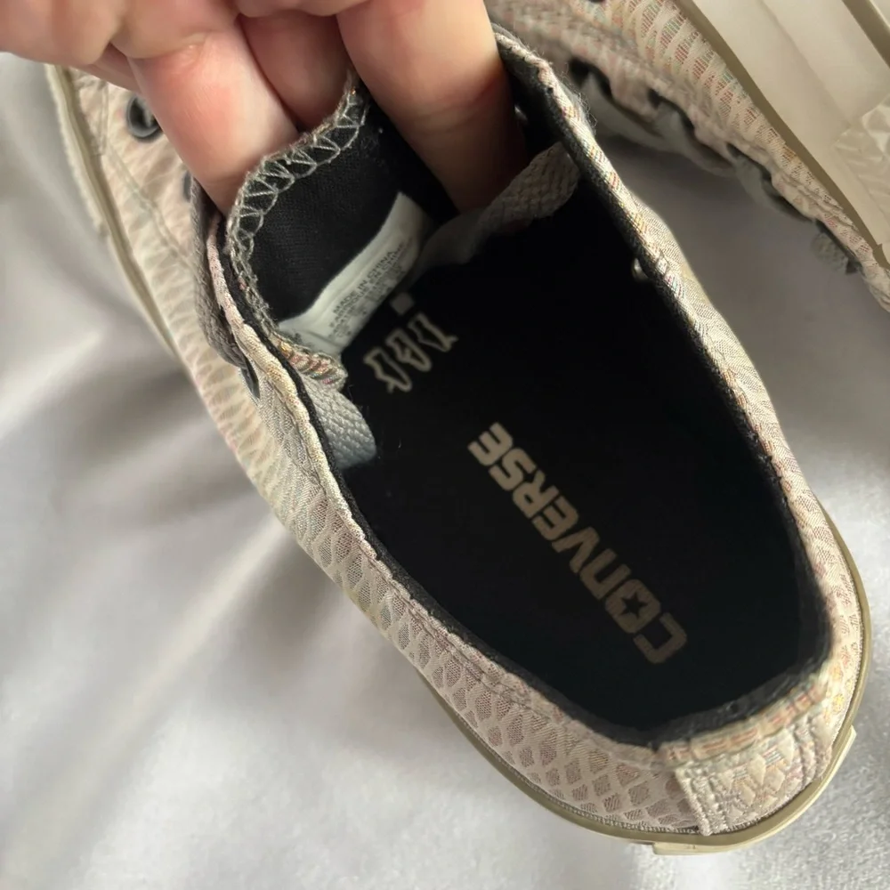 Converse Low Top Rainbow Diamond Shimmer Shoes Sneakers Size 6 - Picture 8 of 15